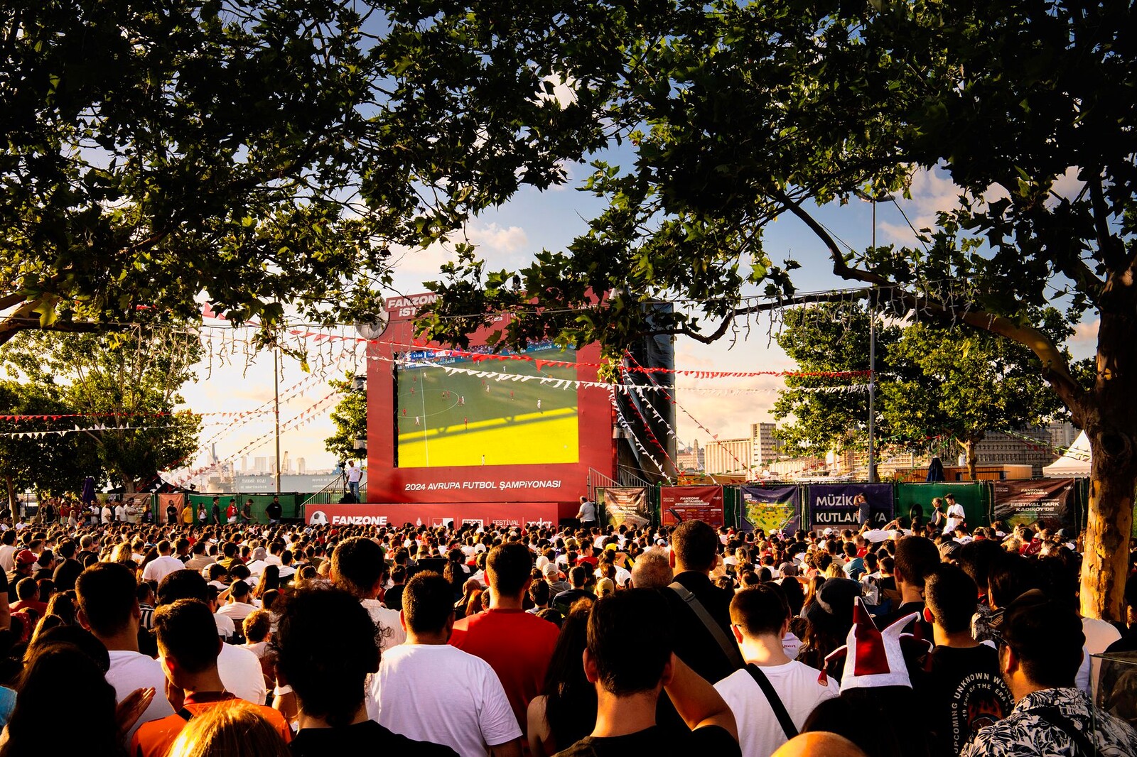 Torcedores assistindo ao jogo