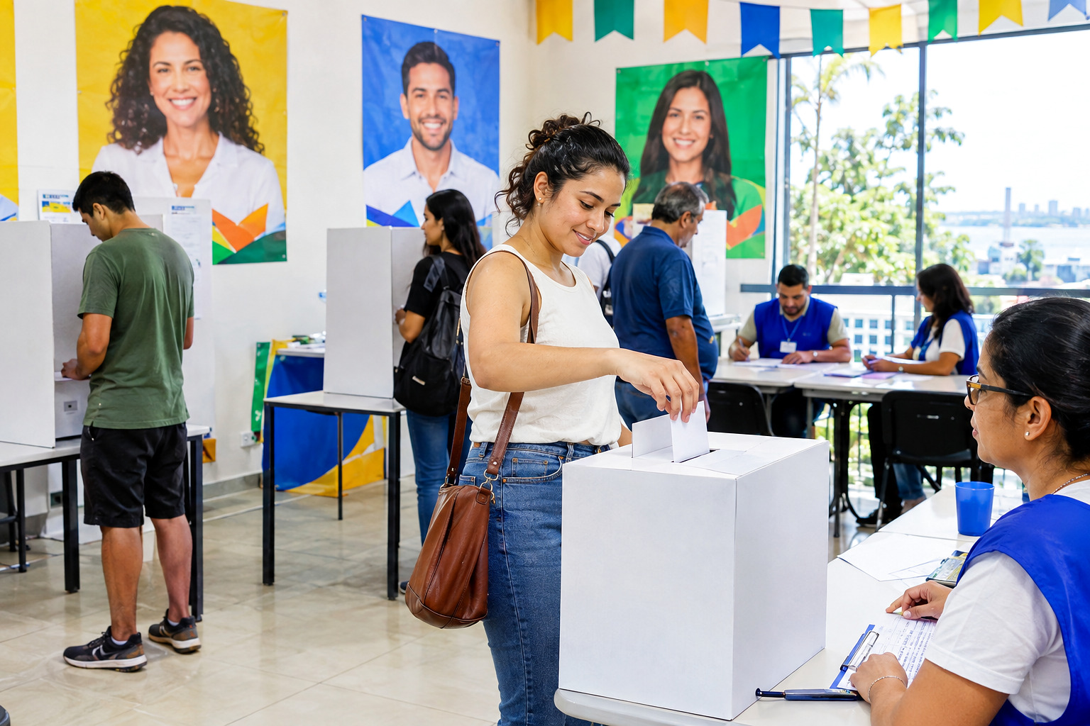 Candidatos em debate